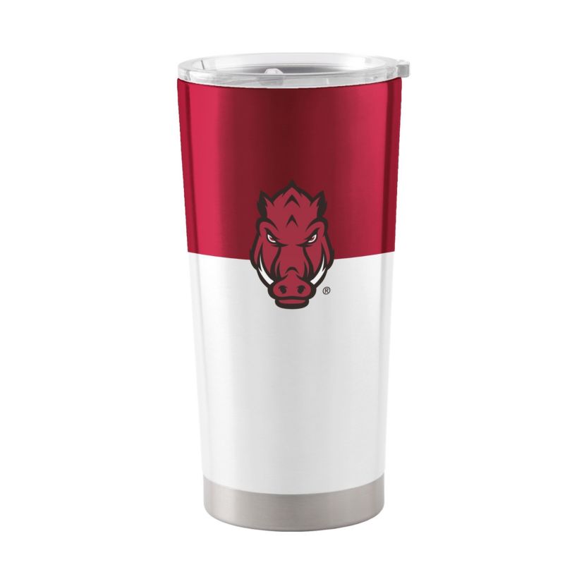 NCAA Arkansas Razorbacks 20oz. Colorblock Stainless Tumbler