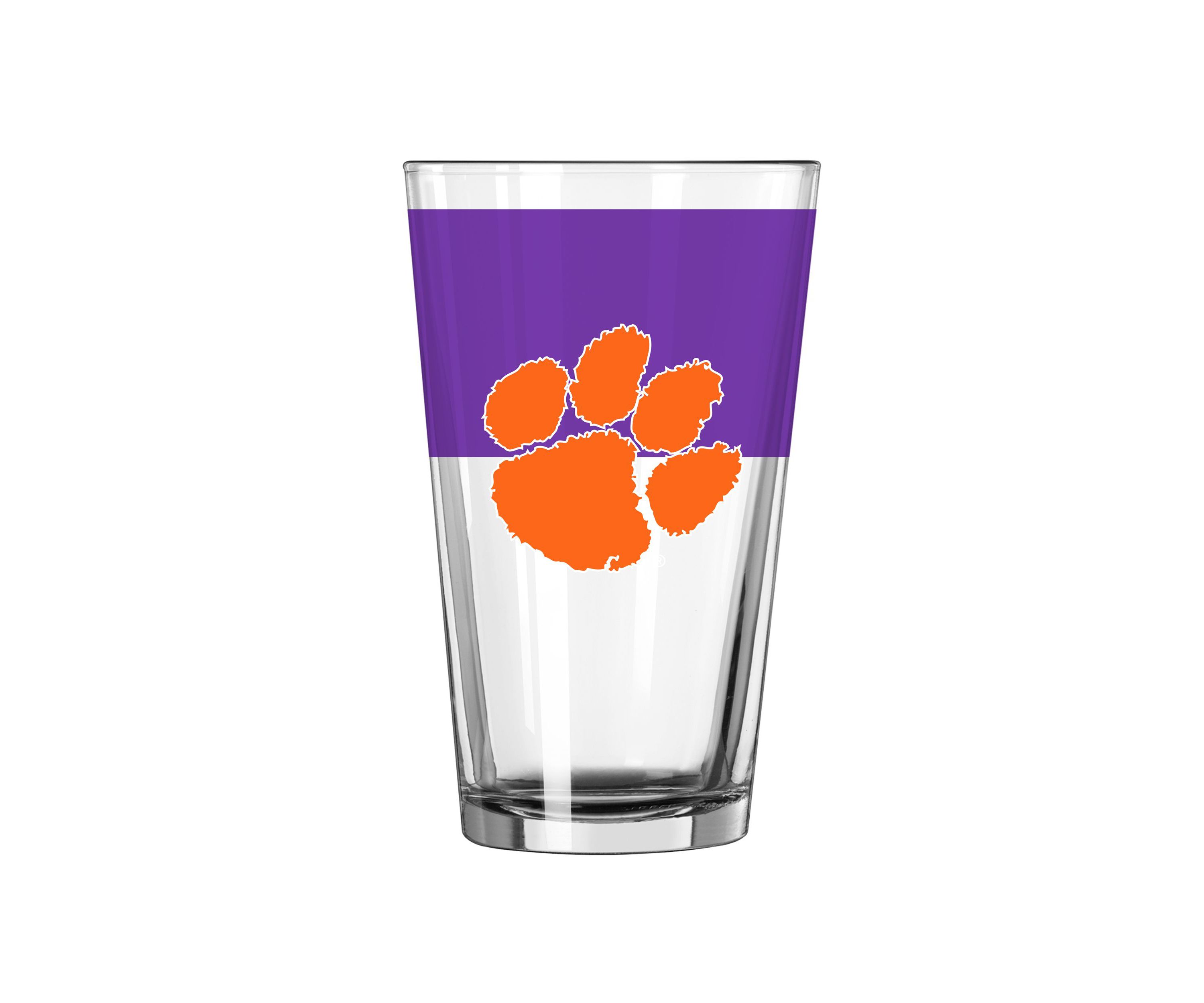 Clemson Tigers NCAA Clemson 16oz Colorblock Pint Glass