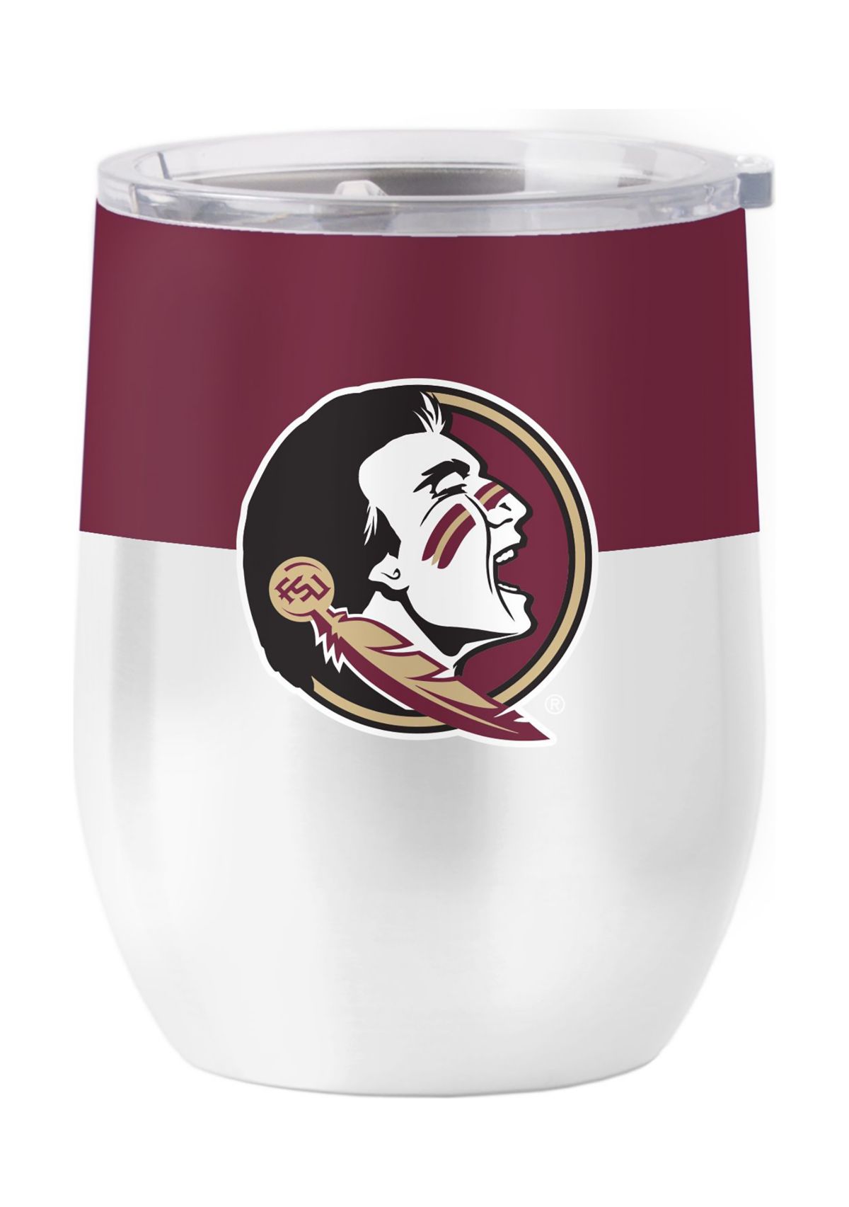 Florida State Seminoles NCAA FL State Colorblock 16oz Stainless Curved Beverage