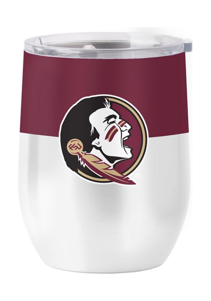 Florida State Seminoles NCAA FL State Colorblock 16oz Stainless Curved Beverage