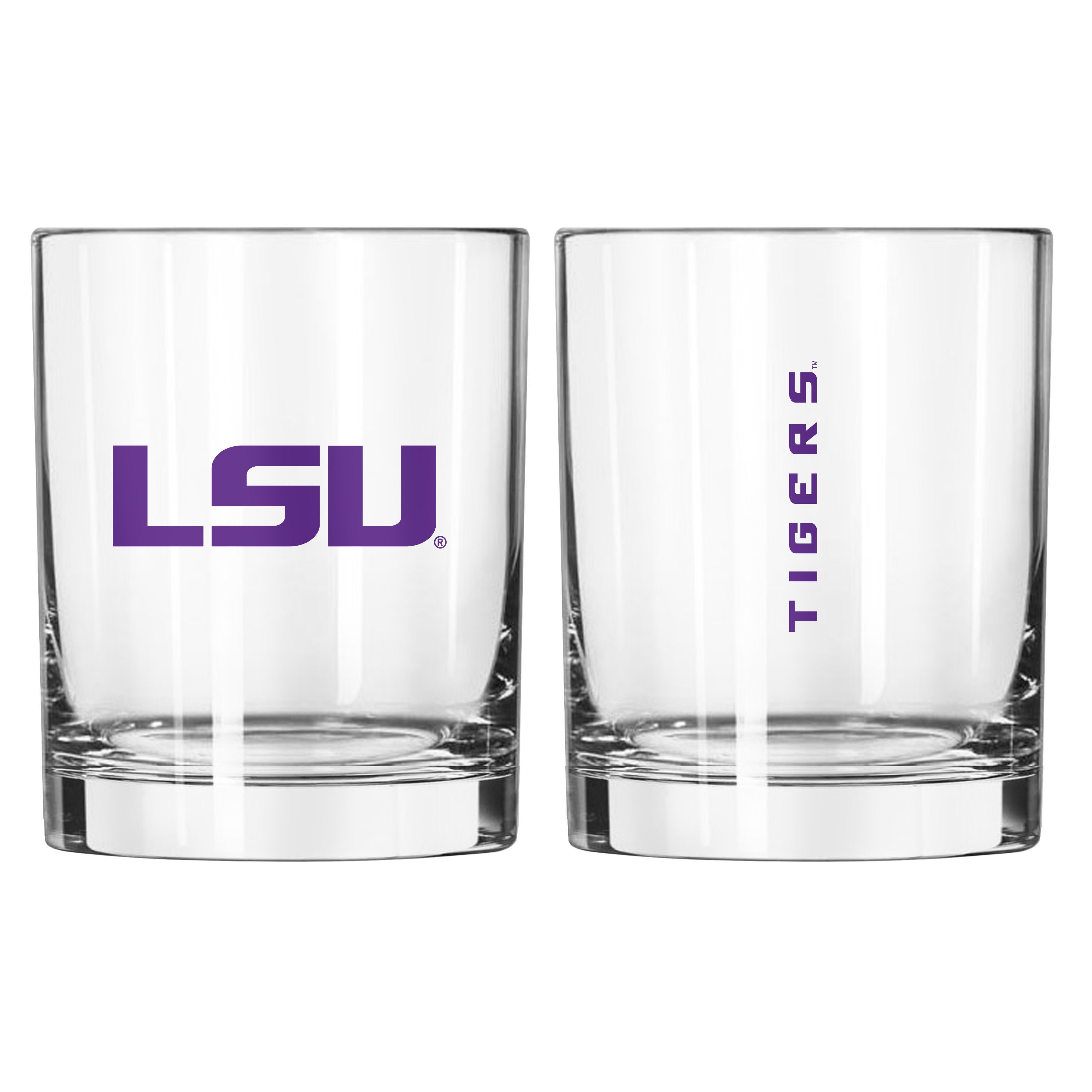 LSU Tigers NCAA LSU 14oz Gameday Rocks Glass
