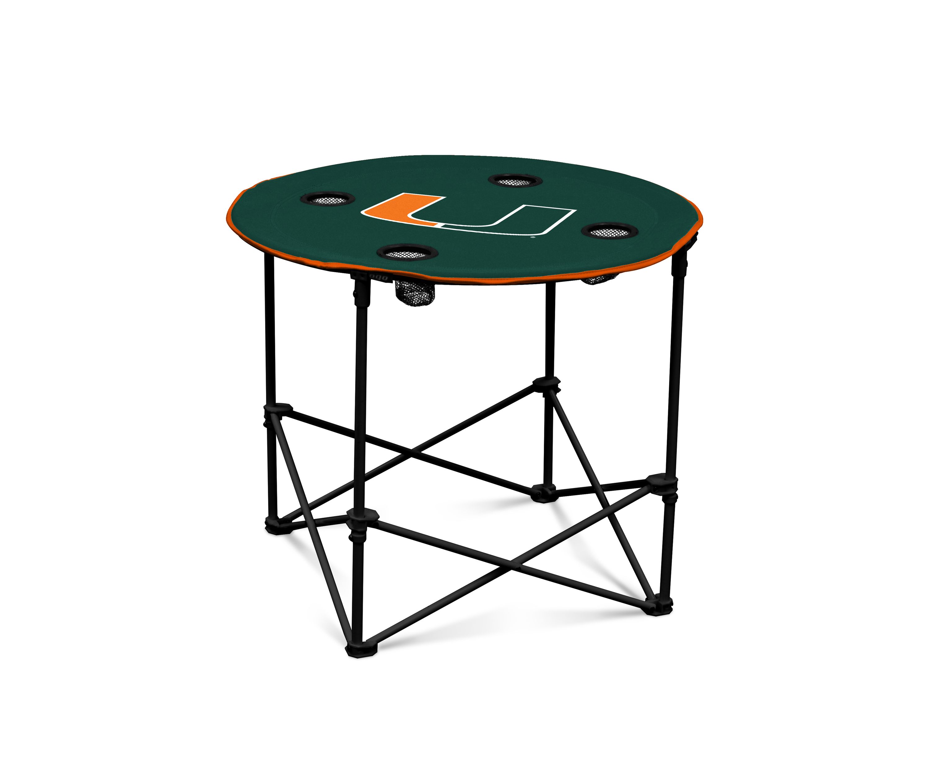  NCAA Miami Hurricanes 30 Inch x 30 Inch x 24 Inch Round Table  