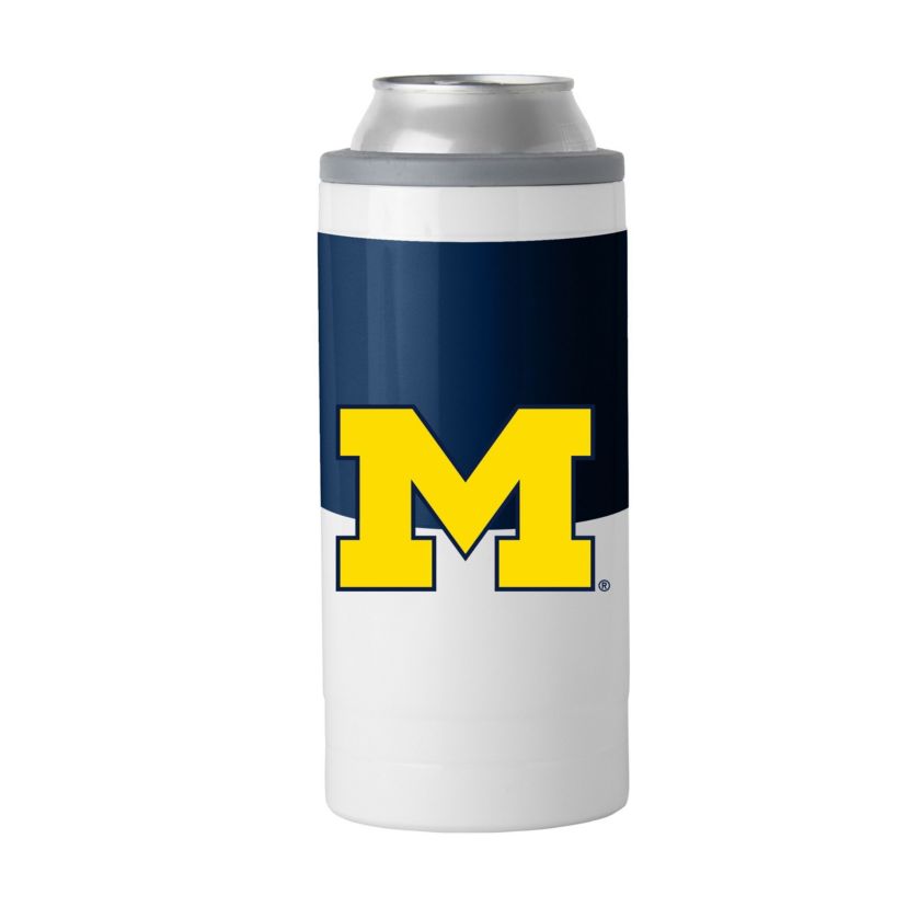 Michigan Wolverines NCAA Michigan Colorblock 12oz Slim Can Coolie