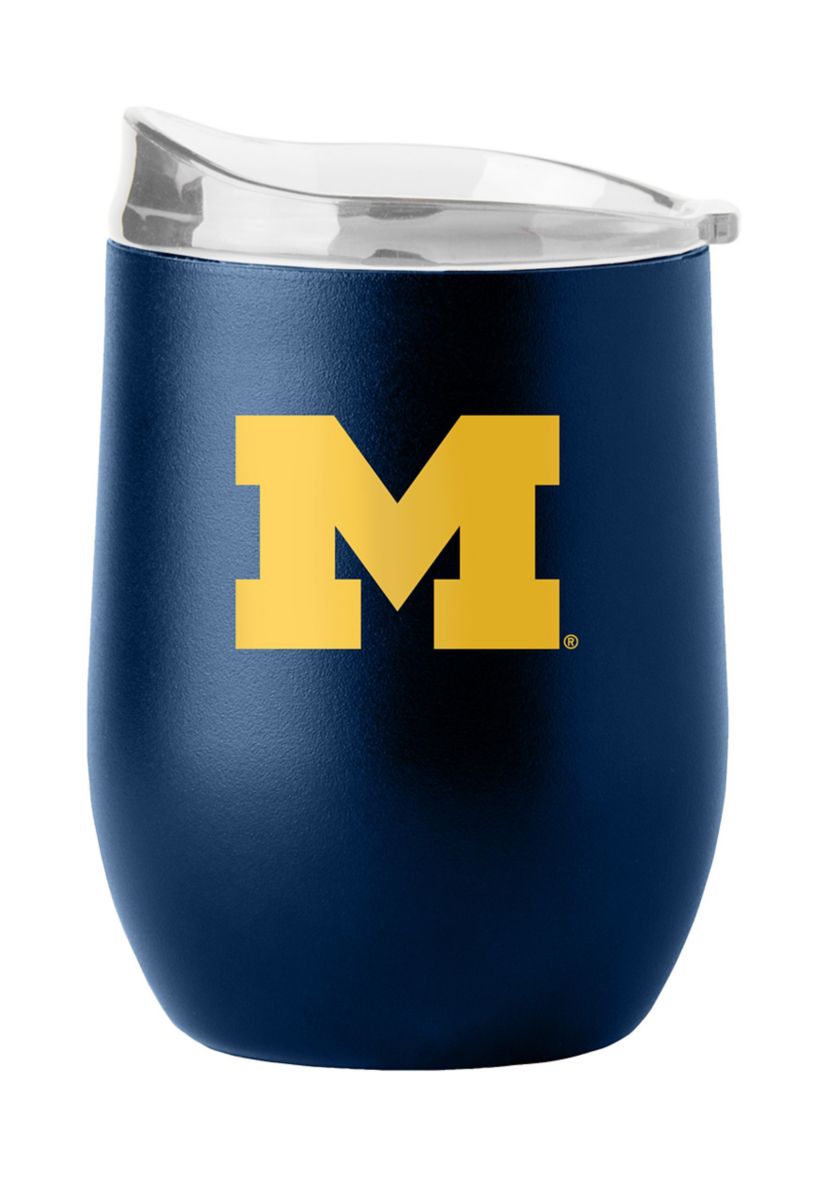 Michigan Wolverines NCAA Michigan 16oz Flipside Powder Coat Curved Beverage