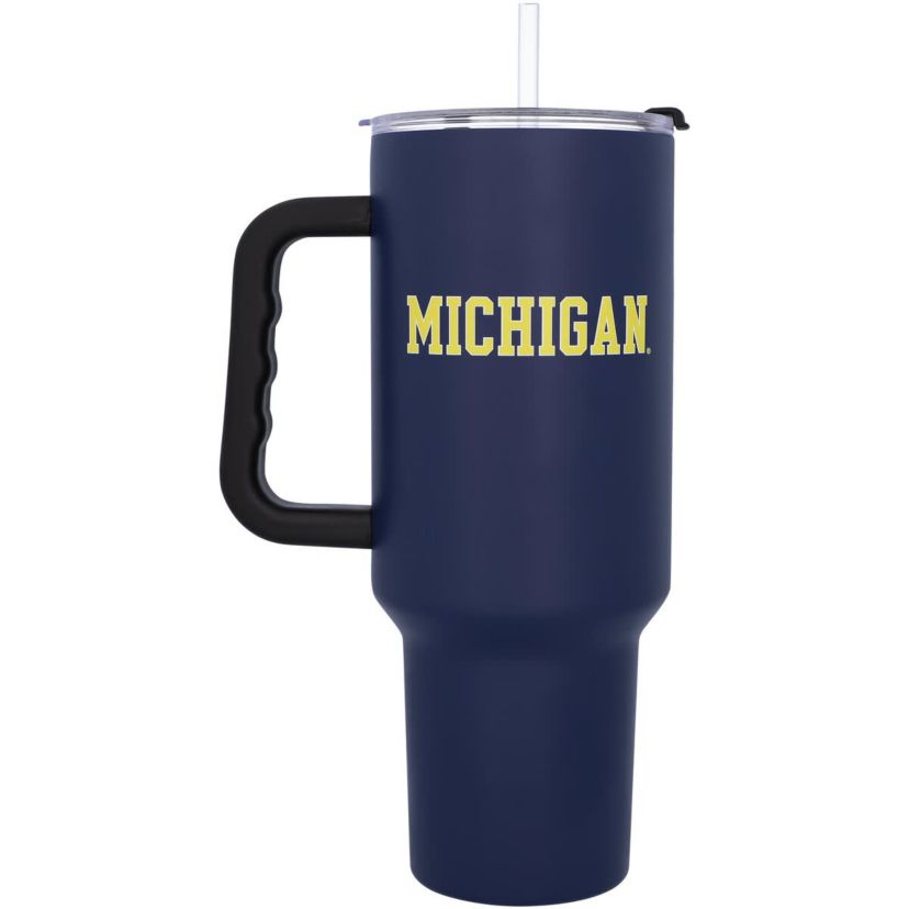 NCAA Michigan Wolverines 40oz. Travel Tumbler with Handle