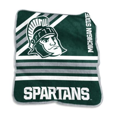 Logo Brands Michigan State Spartans Ncaa Michigan State Raschel Throw