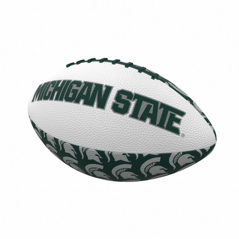 Michigan State Spartans NCAA MI State Repeating Mini-Size Rubber Football