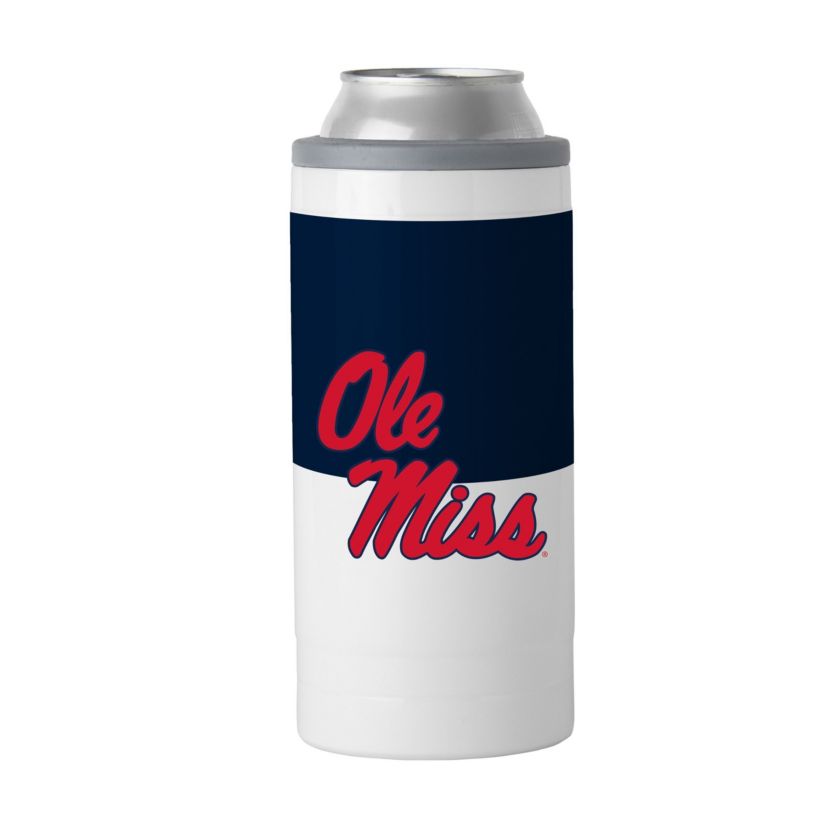 Ole Miss Rebels NCAA Ole Miss 12oz Colorblock Slim Can Coolie