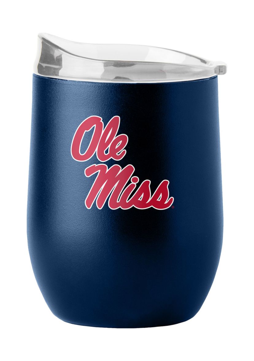 Ole Miss Rebels NCAA Mississippi 16oz Flipside Powder Coat Curved Beverage