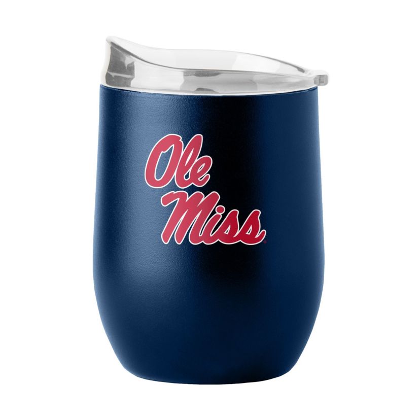 Ole Miss Rebels NCAA Mississippi 16oz Flipside Powder Coat Curved Beverage