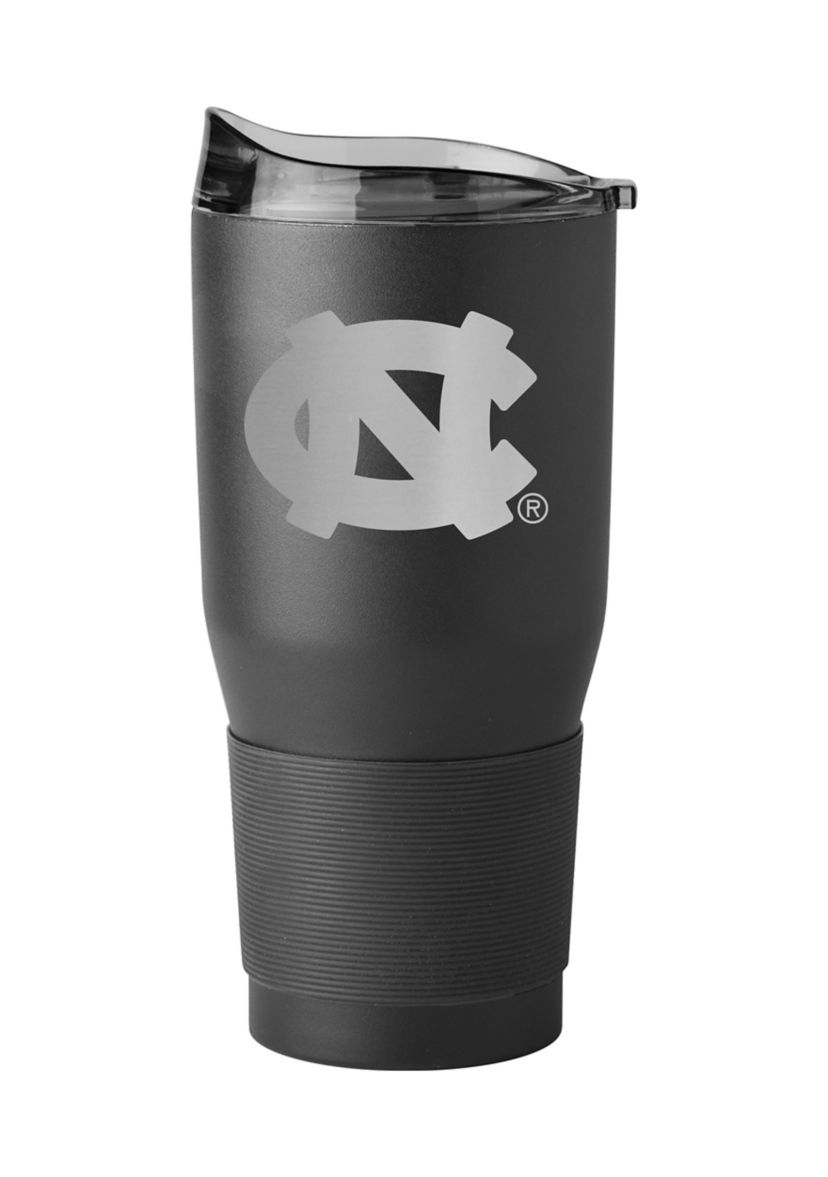 North Carolina Tar Heels NCAA North Carolina Etch 30oz Black Powdercoat Tumbler