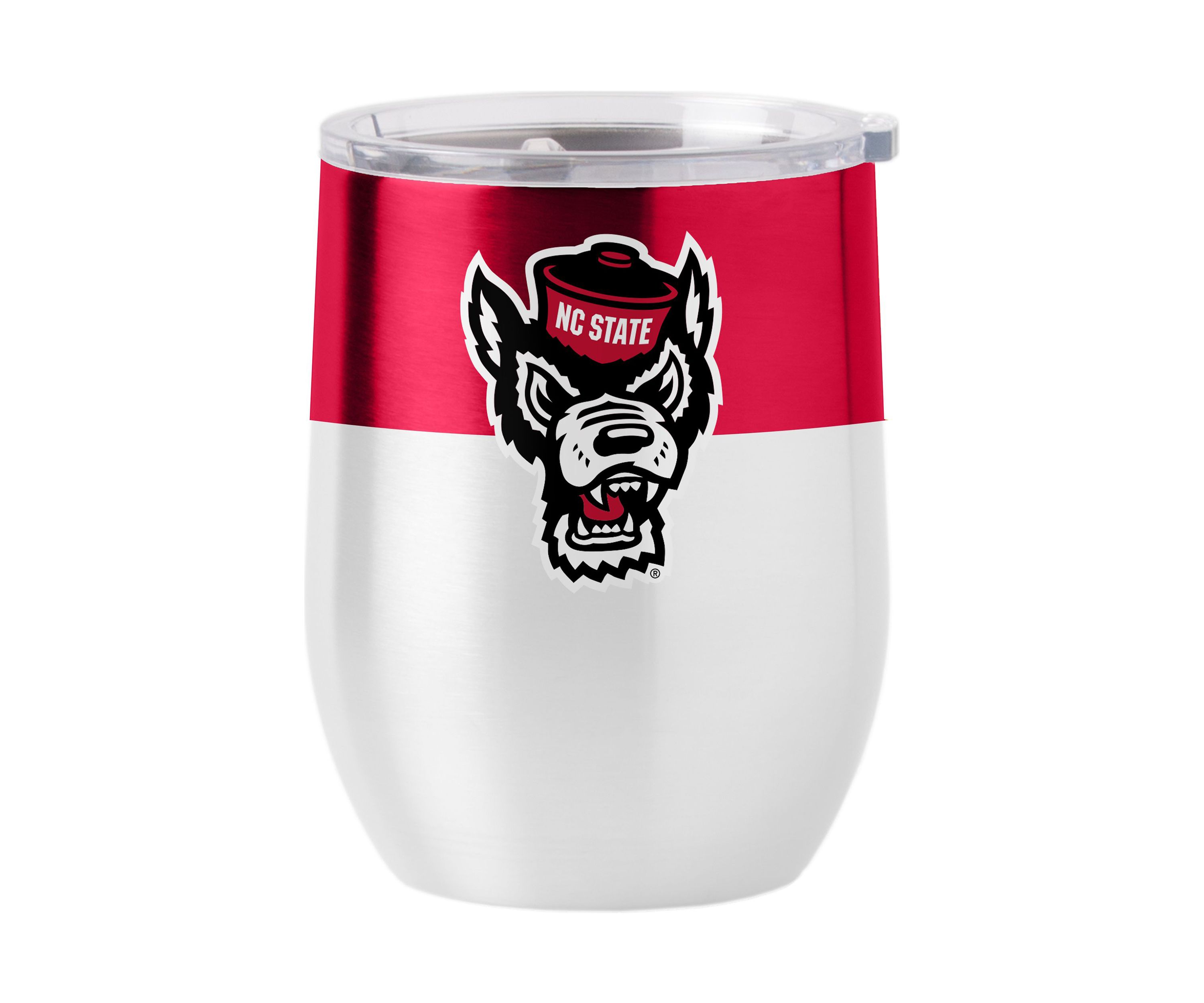 NC State Wolfpack NCAA NC State 16oz Colorblock Stainless Curved Beverage
