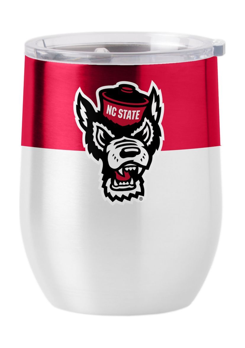 NC State Wolfpack NCAA NC State 16oz Colorblock Stainless Curved Beverage