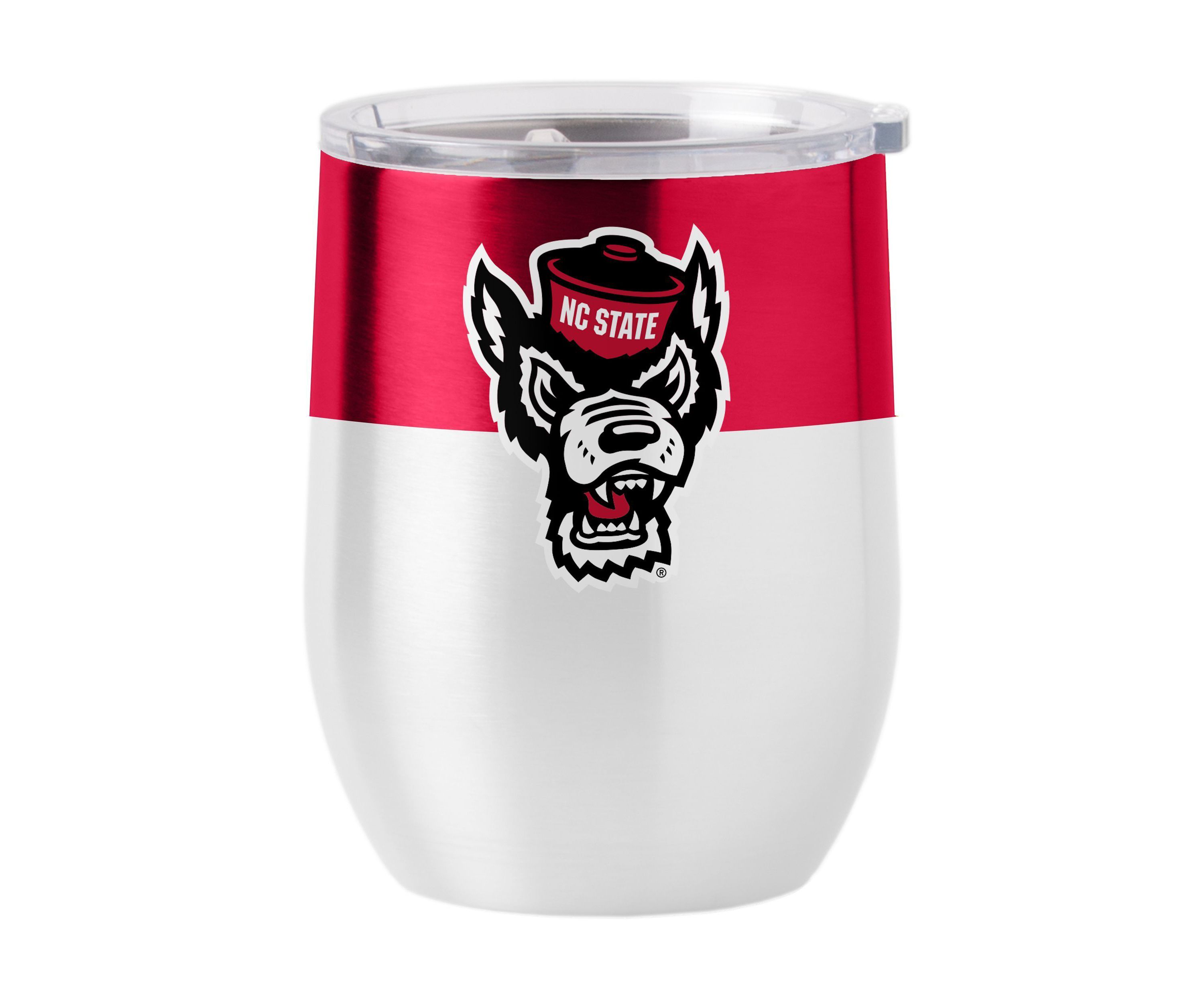 NC State Wolfpack NCAA NC State 16oz Colorblock Stainless Curved Beverage