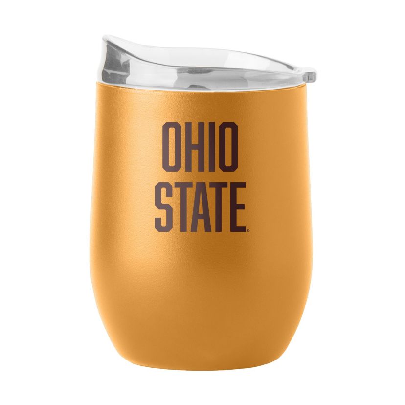 Ohio State Buckeyes NCAA Ohio State 16oz Huddle Powder Coat Curved Beverage