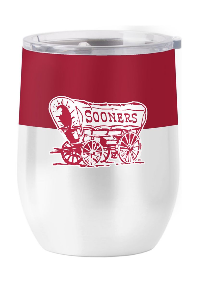 NCAA Oklahoma Sooners 16oz. Colorblock Stainless Curved Tumbler