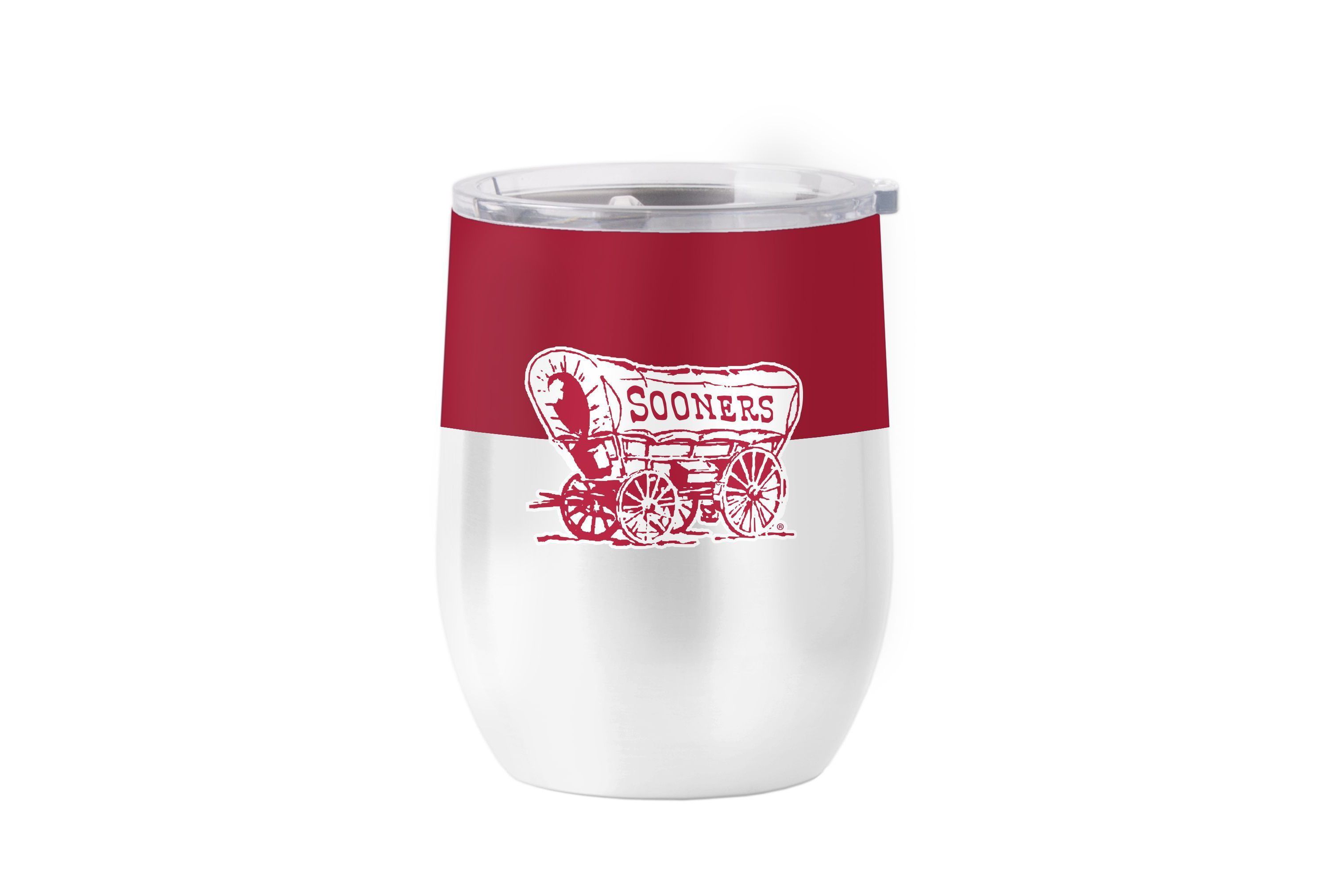 NCAA Oklahoma Sooners 16oz. Colorblock Stainless Curved Tumbler