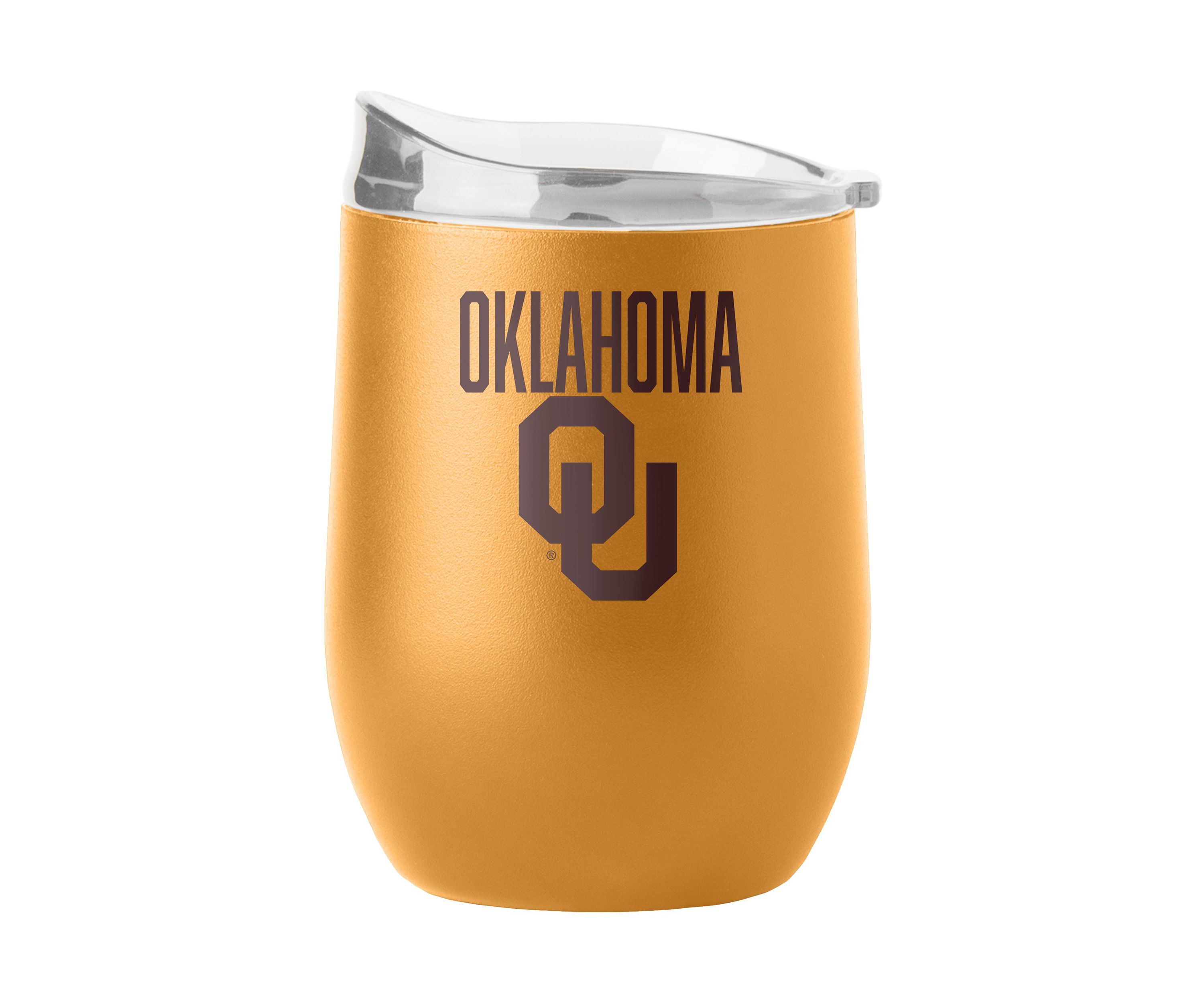 Oklahoma Sooners NCAA Oklahoma 16oz Huddle Powder Coat Curved Beverage