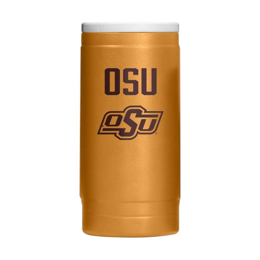 Oklahoma State Cowboys NCAA Oklahoma State  Huddle Powder Coat Slim Can Coolie