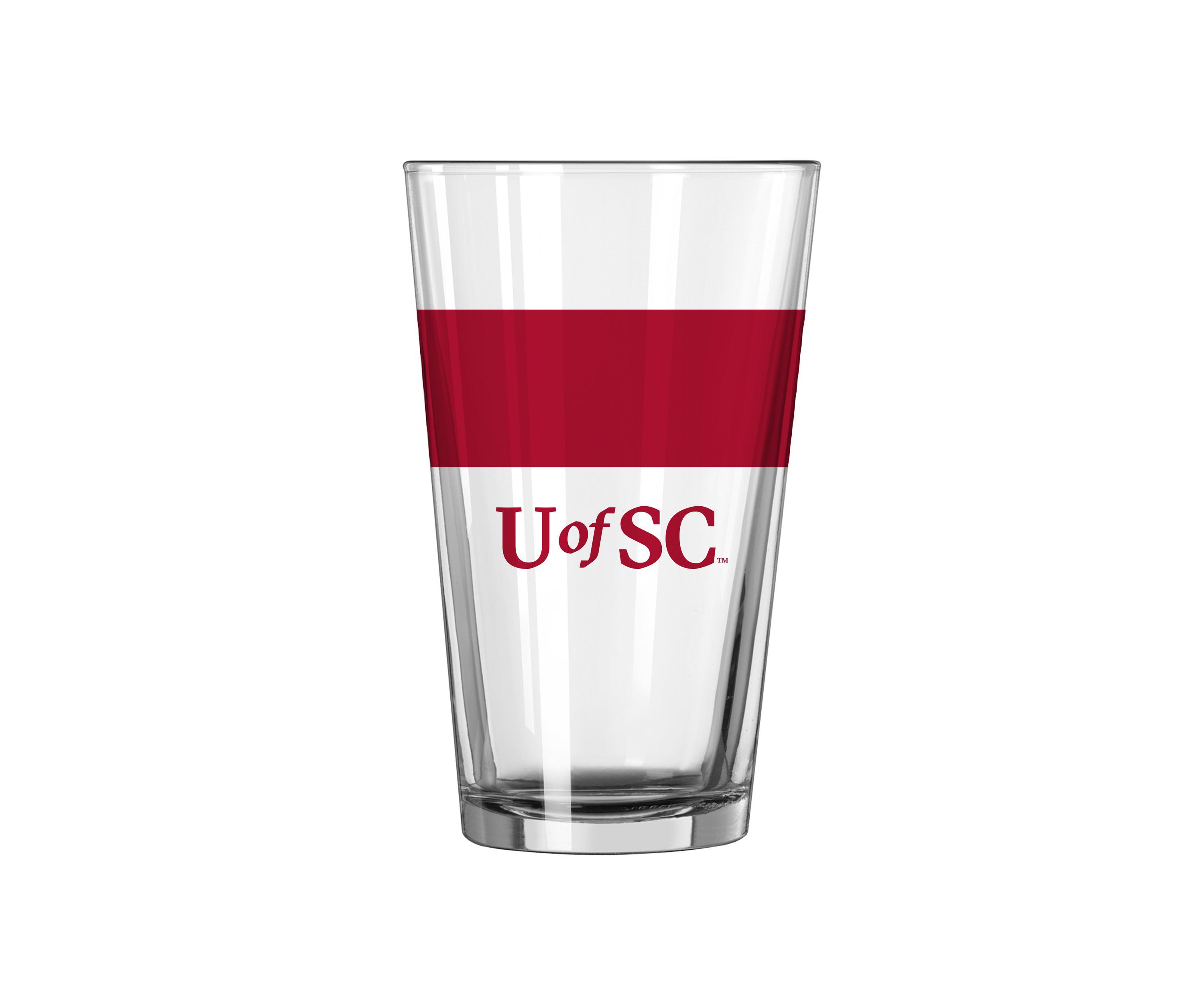 South Carolina Gamecocks NCAA South Carolina 16oz Colorblock Pint Glass