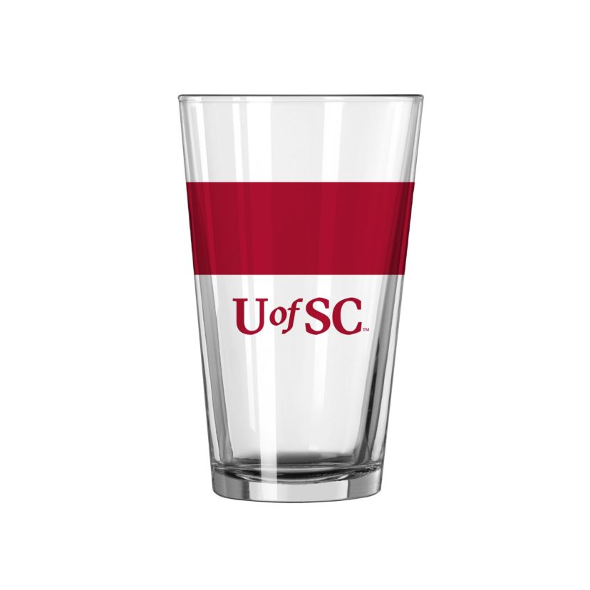 South Carolina Gamecocks NCAA South Carolina 16oz Colorblock Pint Glass