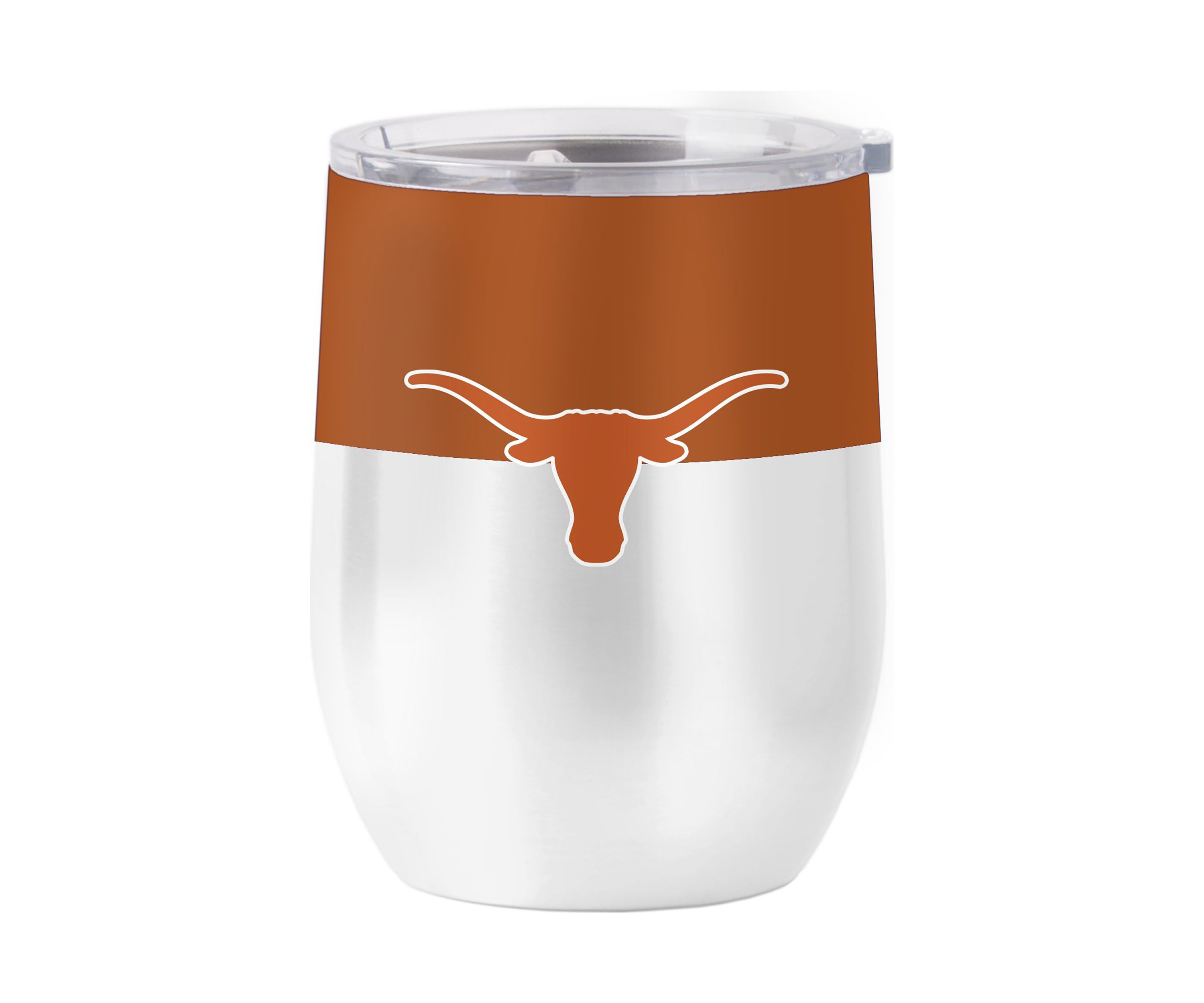 NCAA Texas Longhorns 16oz. Colorblock Stainless Curved Tumbler