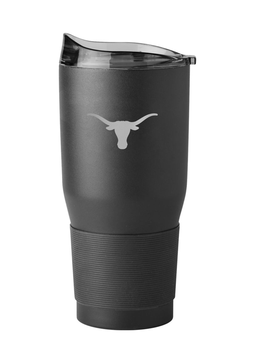 Texas Longhorns NCAA Texas Etch 30oz Black Powder Coat Tumbler