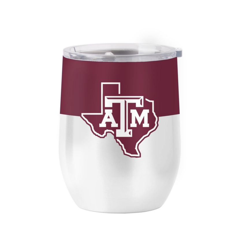 NCAA Texas A&M Aggies 16oz. Colorblock Stainless Curved Tumbler