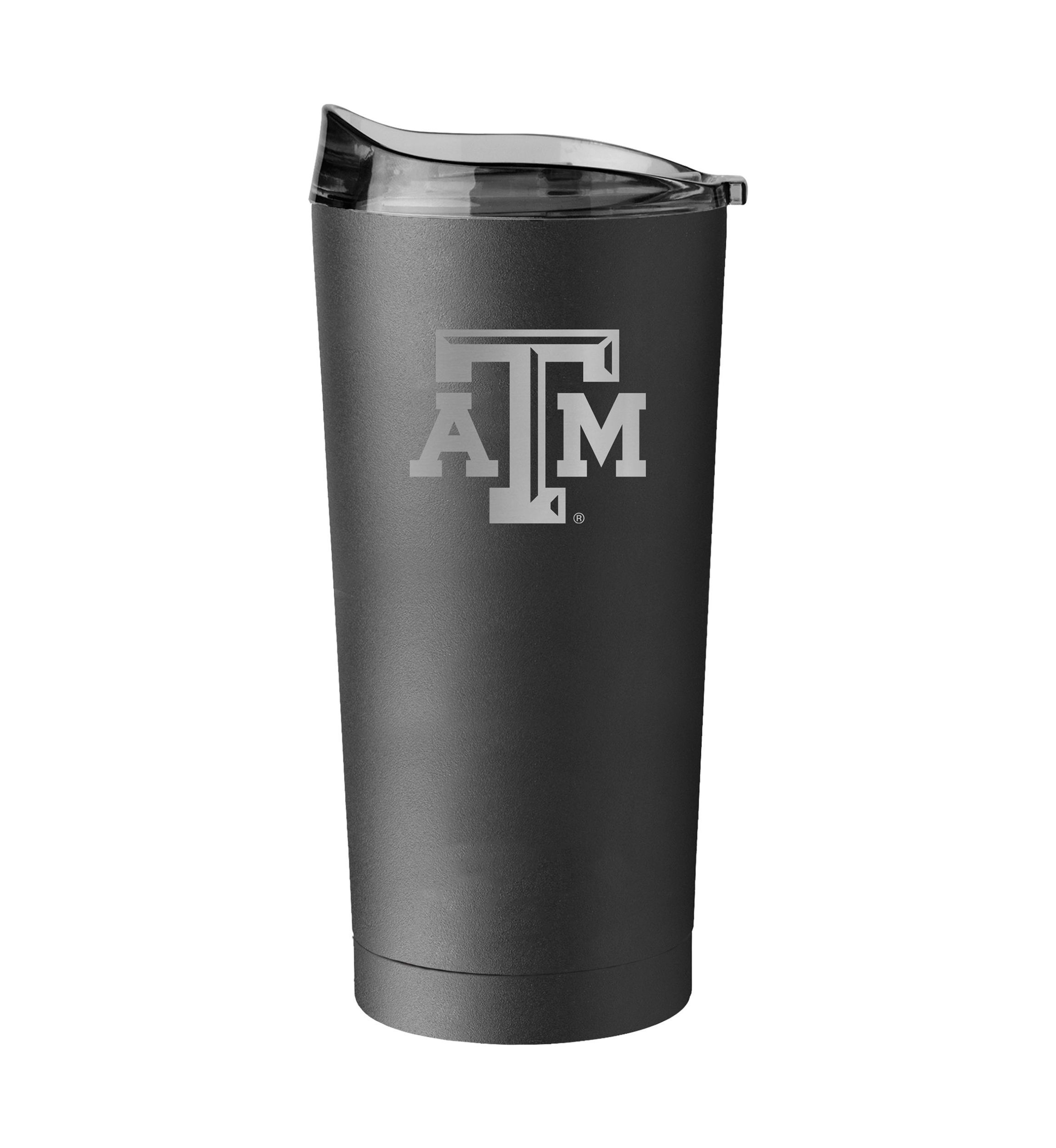 Texas A&M Aggies NCAA Texas A&M 20oz Etch Black Powder Coat Tumbler