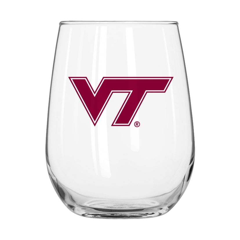 Virginia Tech Hokies NCAA Virginia Tech 16oz Gameday Curved Beverage Glass