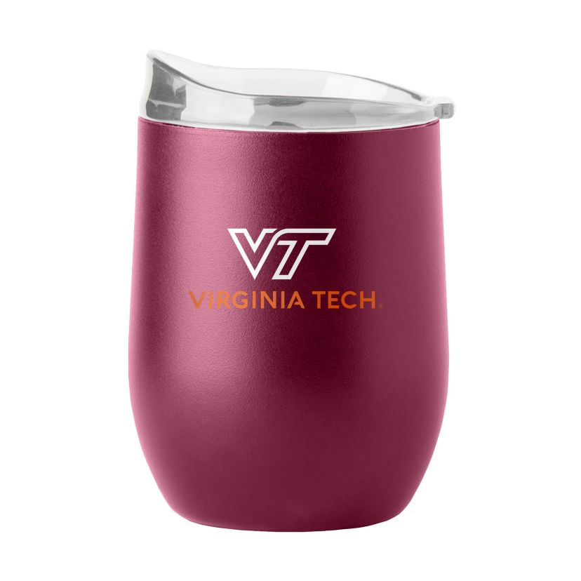 Virginia Tech Hokies NCAA Virginia Tech 16oz Flipside Powder Coat Curved Beverage
