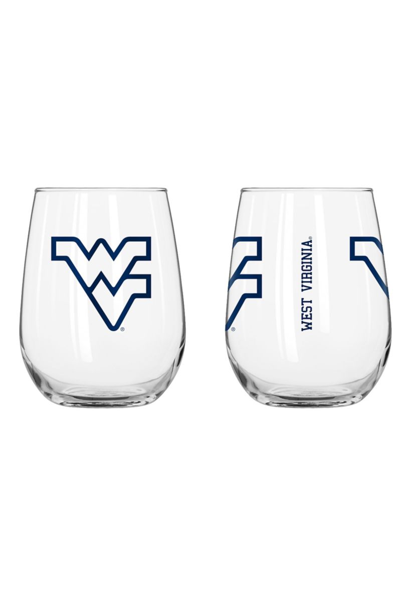 West Virginia Mountaineers NCAA West Virginia 16oz Gameday Curved Beverage Glass