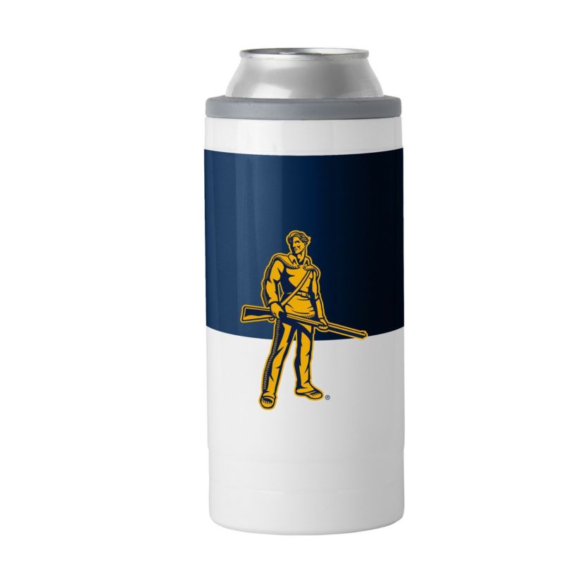 West Virginia Mountaineers NCAA West Virginia 12oz Colorblock Slim Can Coolie