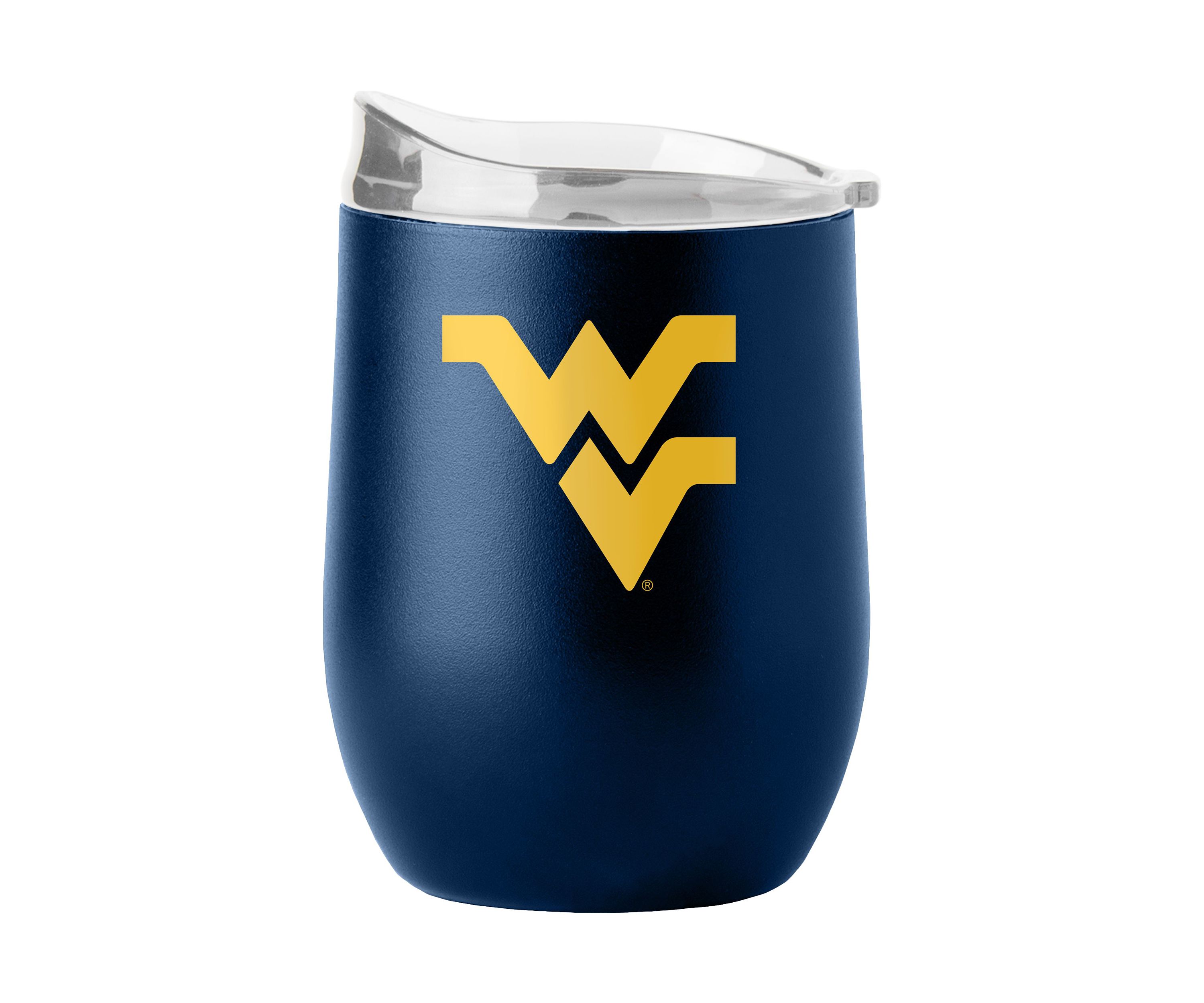West Virginia Mountaineers NCAA West Virginia 16oz Flipside Powder Coat Curved Beverage