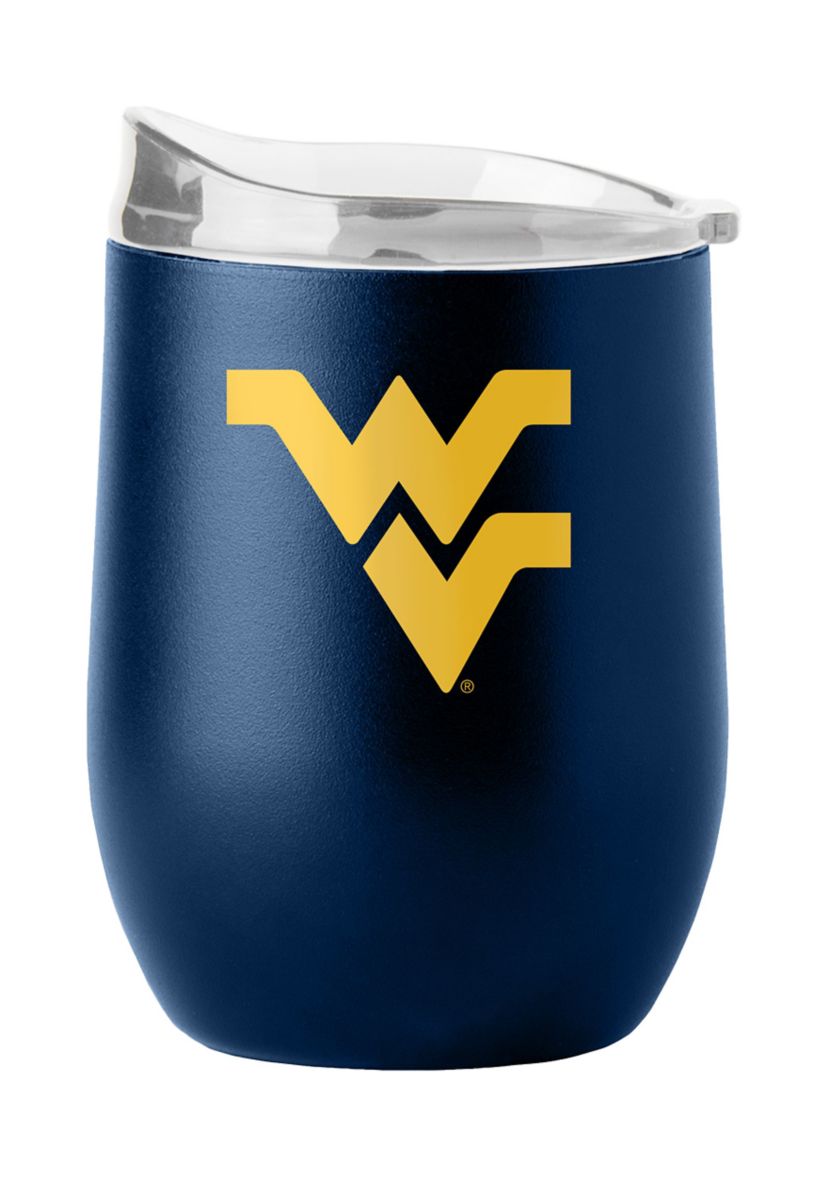 West Virginia Mountaineers NCAA West Virginia 16oz Flipside Powder Coat Curved Beverage