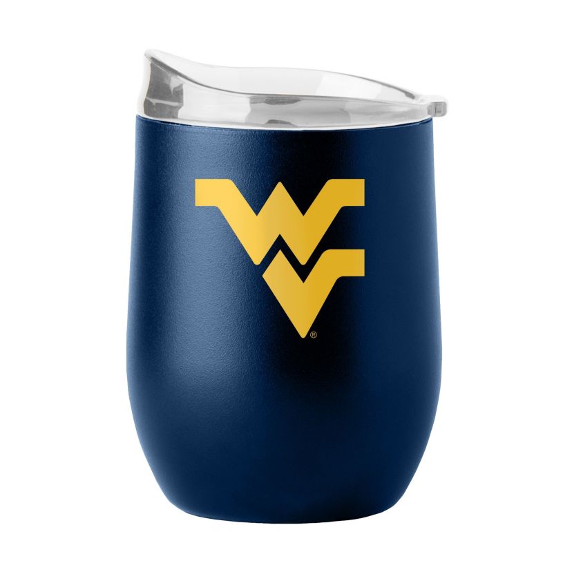 West Virginia Mountaineers NCAA West Virginia 16oz Flipside Powder Coat Curved Beverage