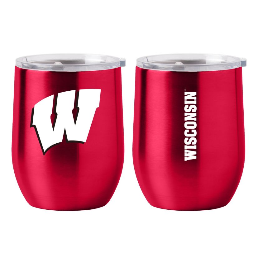 Wisconsin Badgers NCAA Wisconsin Gameday Stainless 16oz Curved Bev