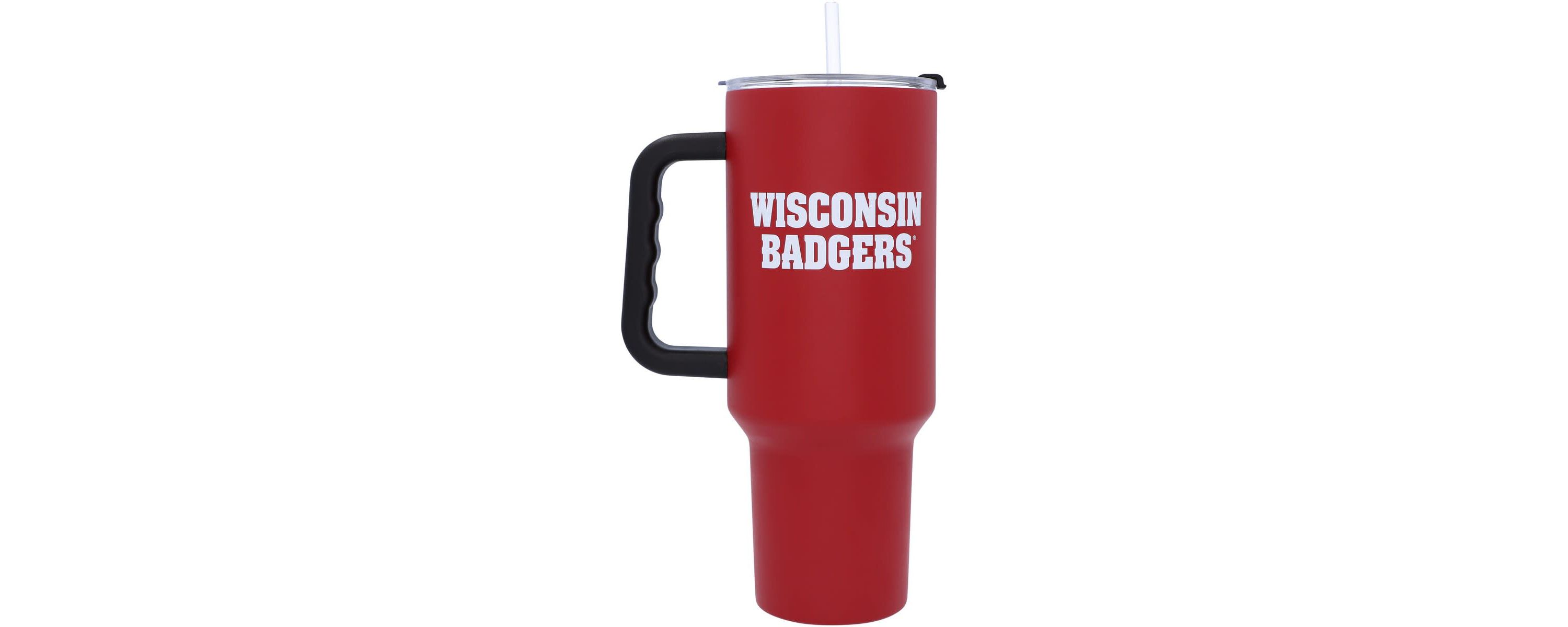 Wisconsin Badgers NCAA Wisconsin 40oz Flipside Powder Coat Tumbler