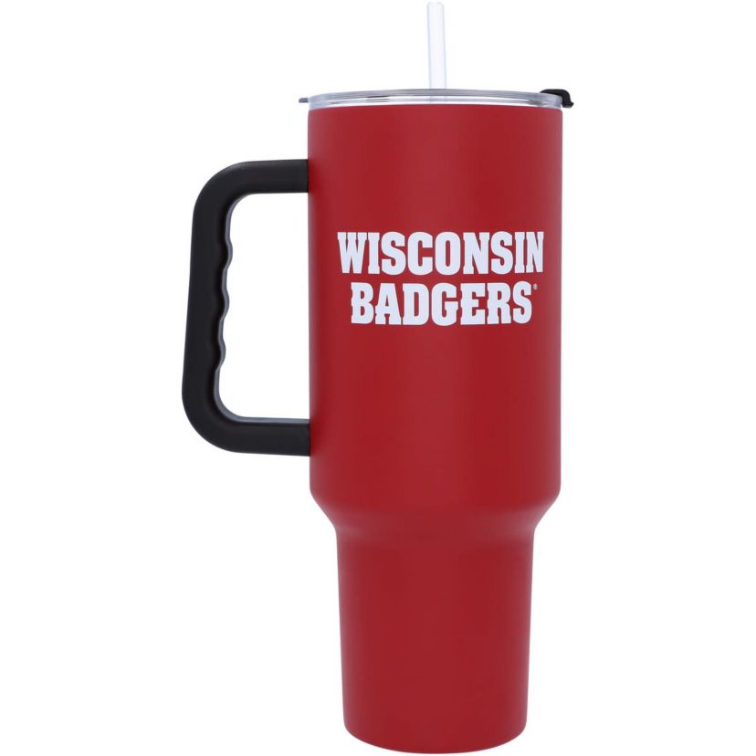 Wisconsin Badgers NCAA Wisconsin 40oz Flipside Powder Coat Tumbler