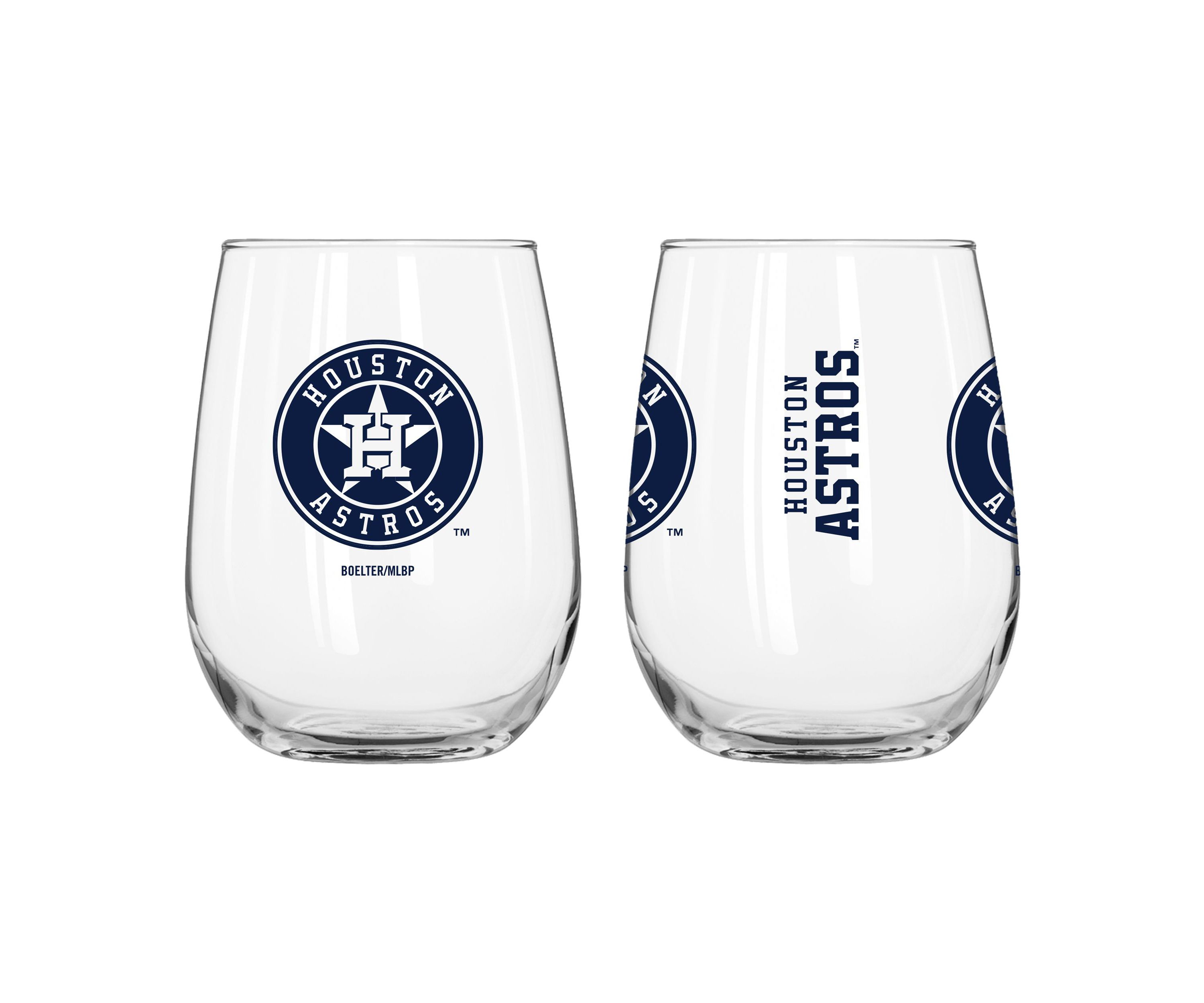 MLB Houston Astros 16oz Gameday Curved Beverage Glass