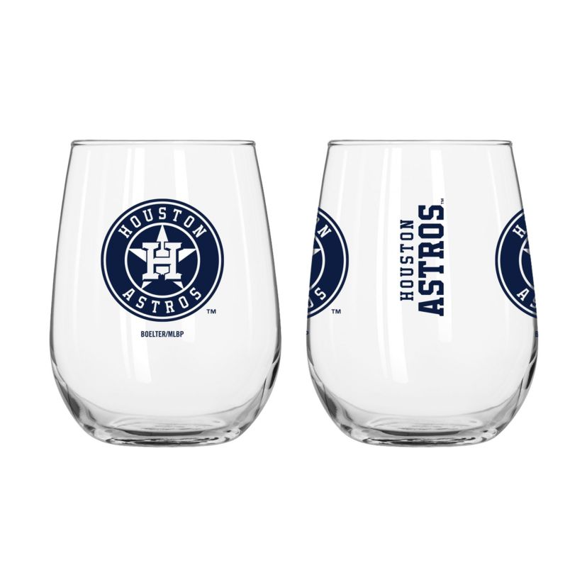 MLB Houston Astros 16oz Gameday Curved Beverage Glass