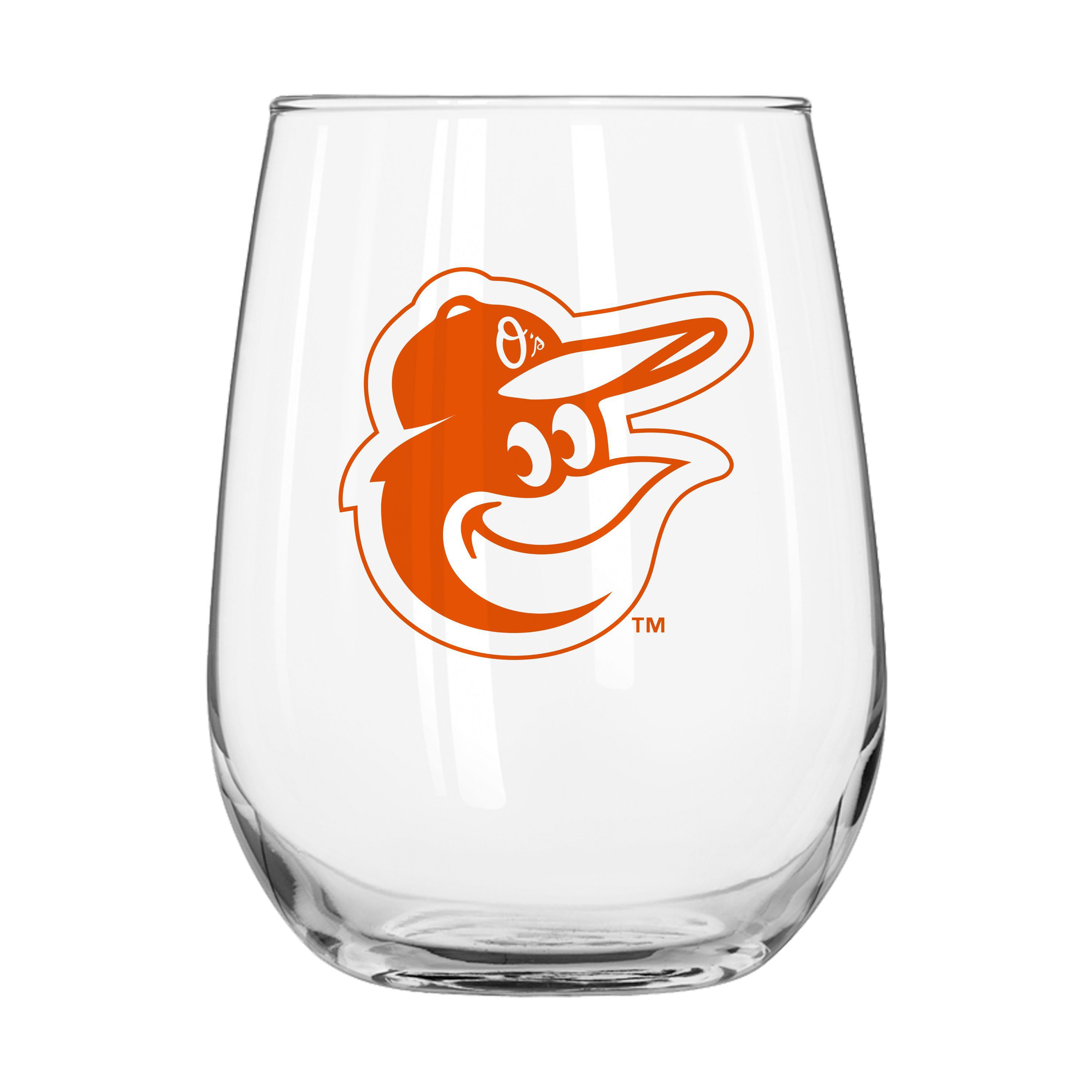 MLB Baltimore Orioles 16oz Gameday Curved Beverage Glass