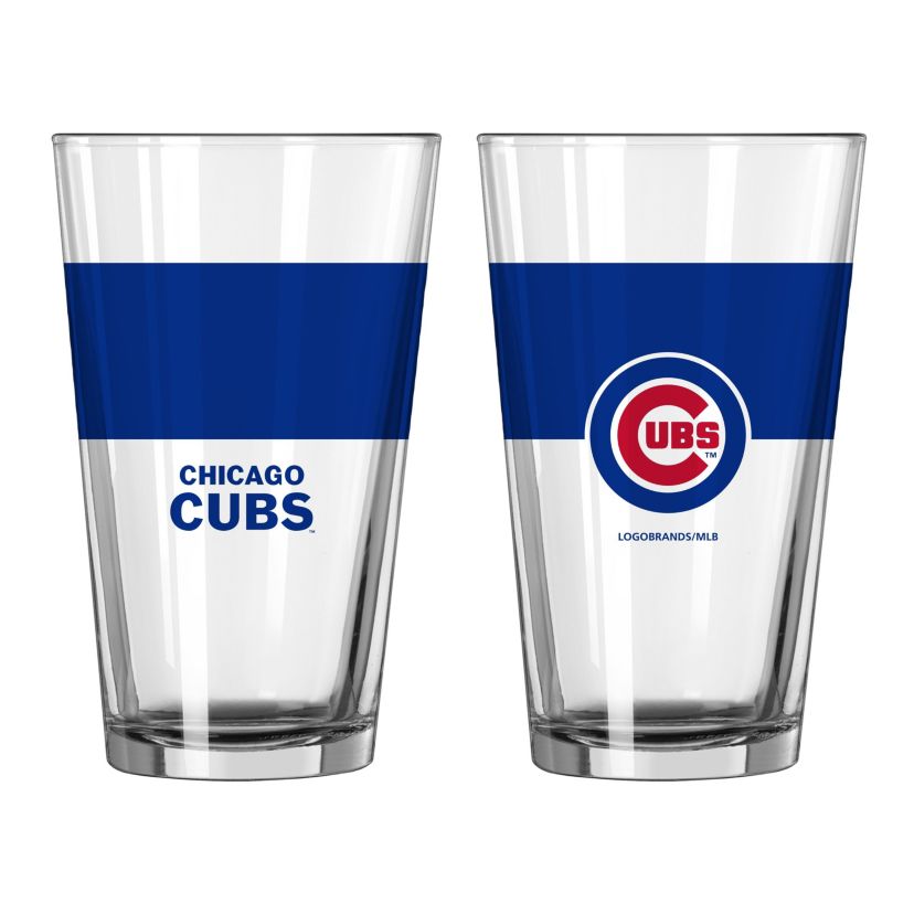 MLB Chicago Cubs 16oz Colorblock Pint Glass