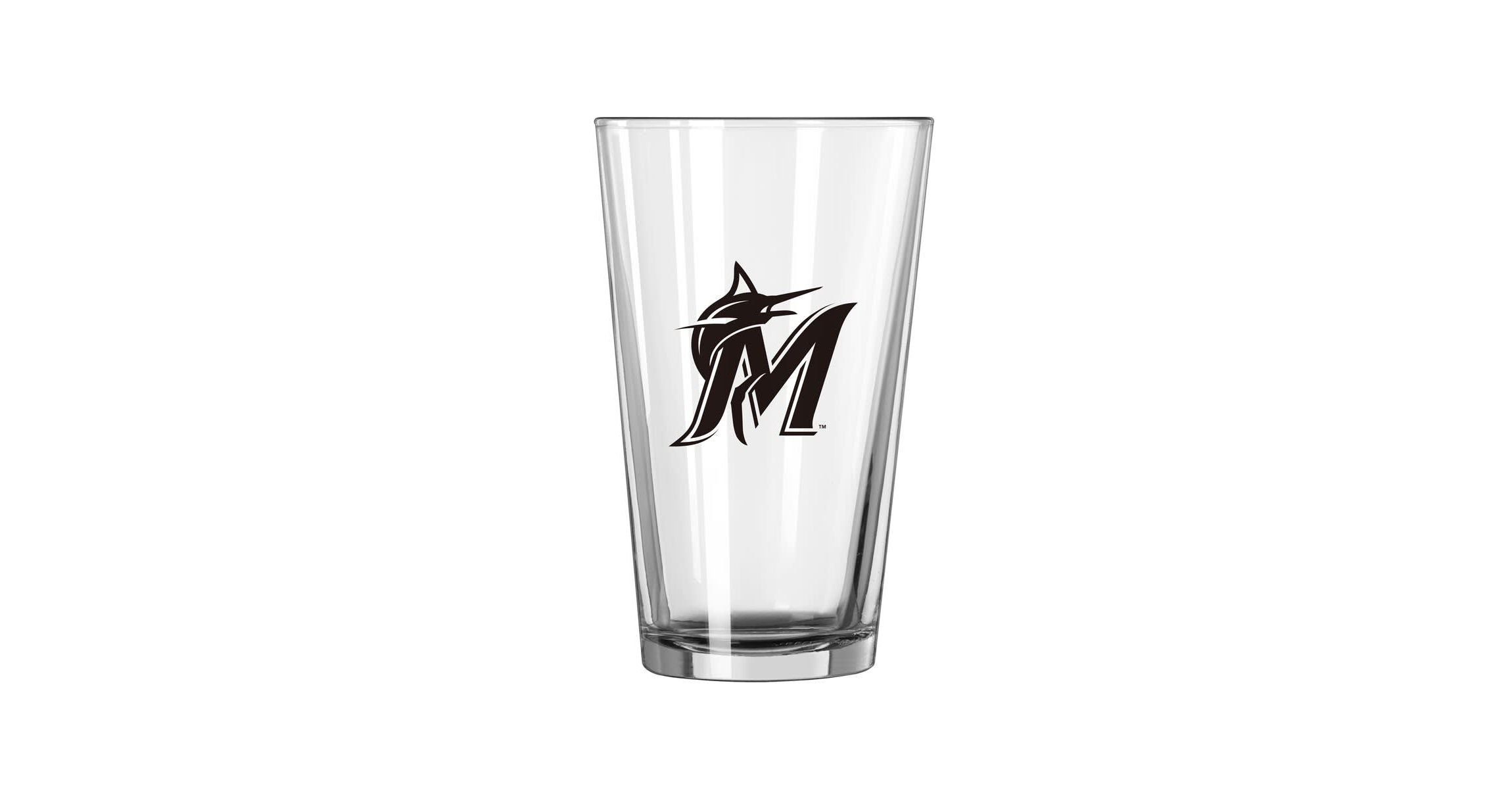 MLB Miami Marlins 16oz Gameday Pint Glass