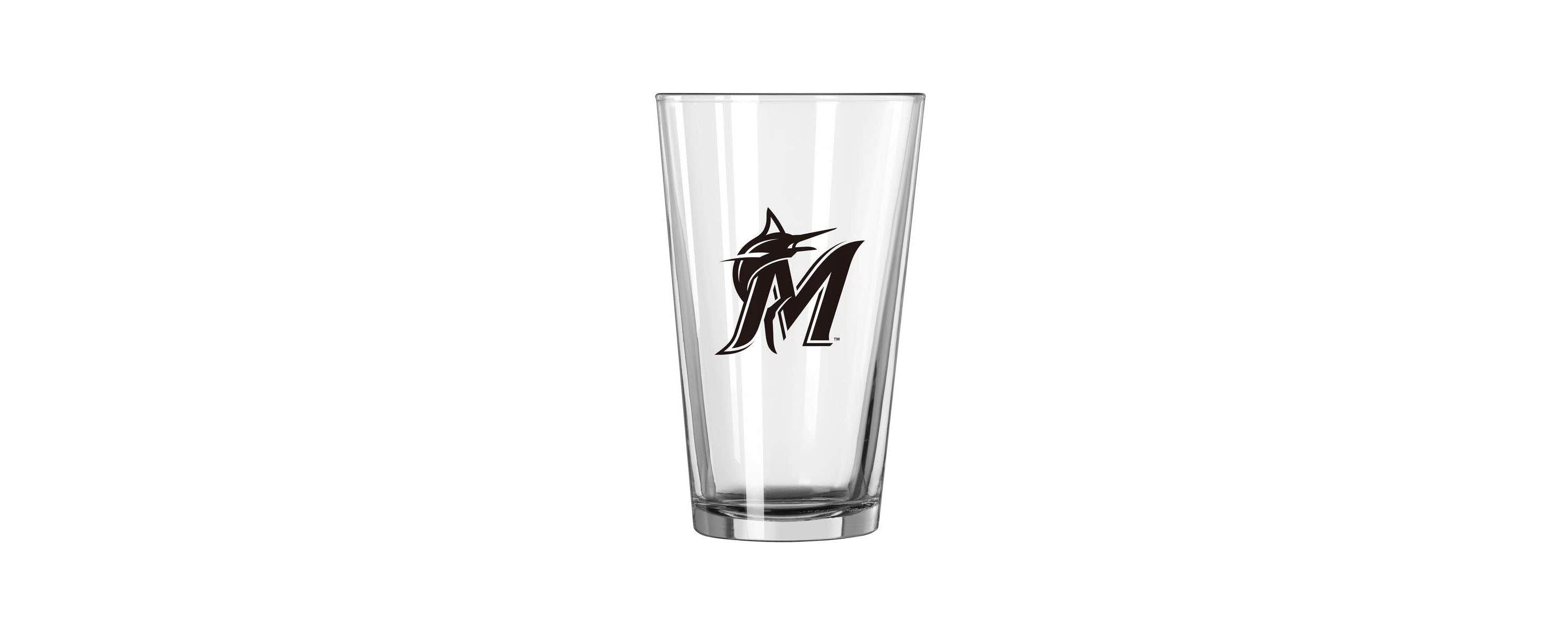 MLB Miami Marlins 16oz Gameday Pint Glass