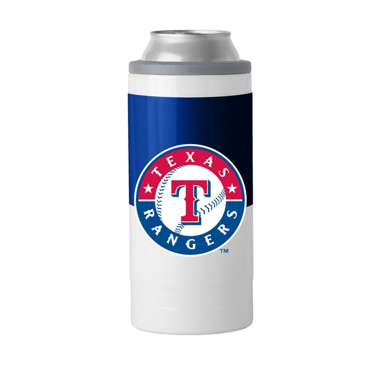 MLB Texas Rangers 12oz Colorblock Slim Can Coolie