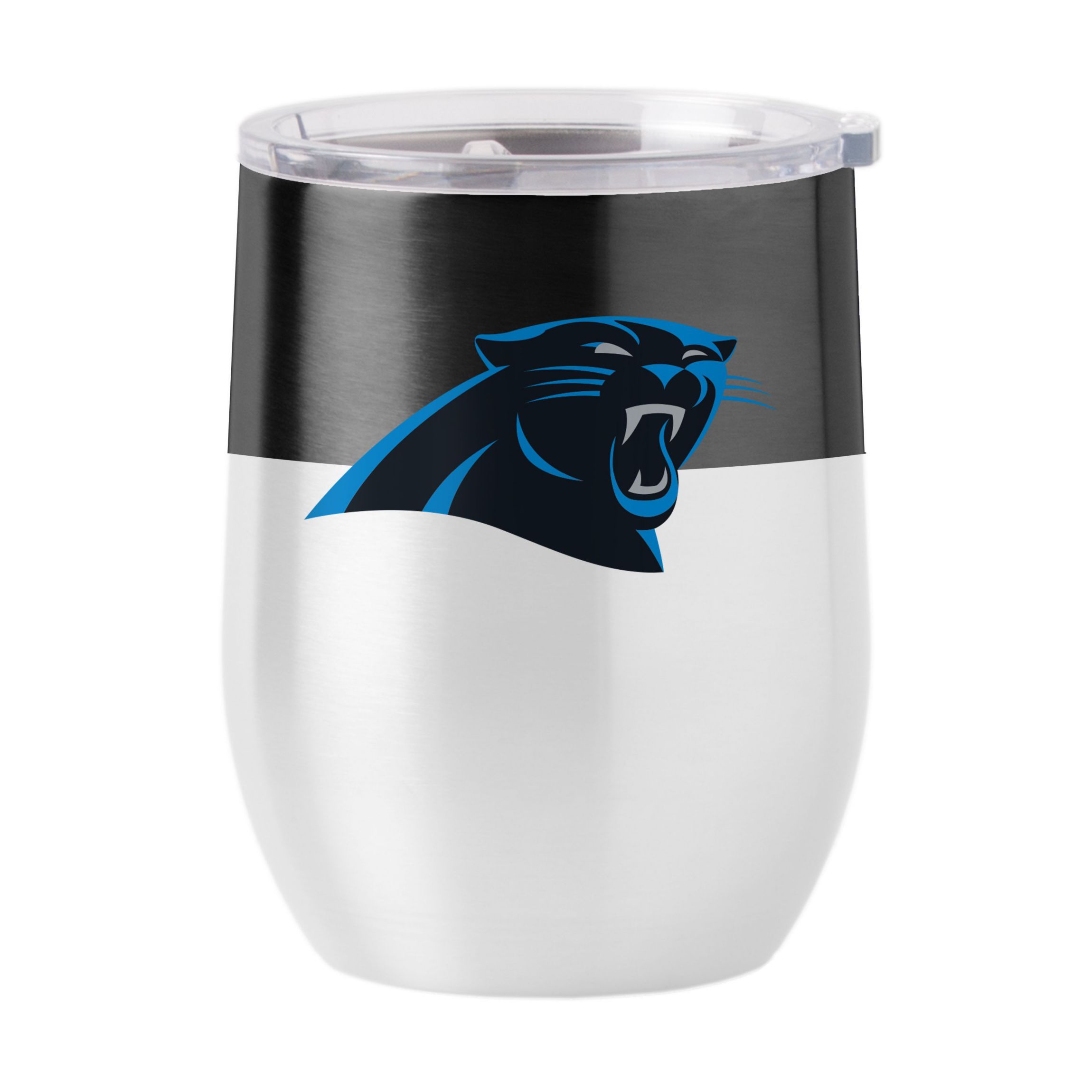 NFL Carolina Panthers 16oz Colorblock Stainless Curved Beverage
