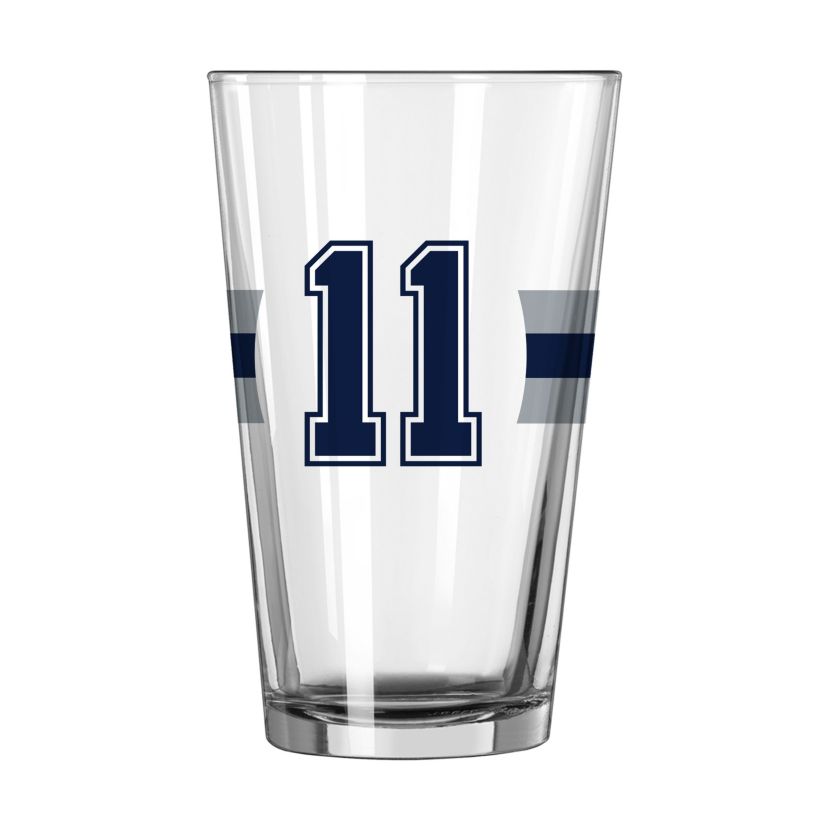 NFLPA Dallas Cowboys Micah Parsons 16oz Stripe Pint Glass