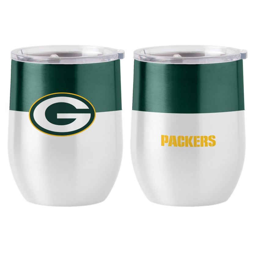 NFL Green Bay Packers 16oz Colorblock Stainless Curved Beverage