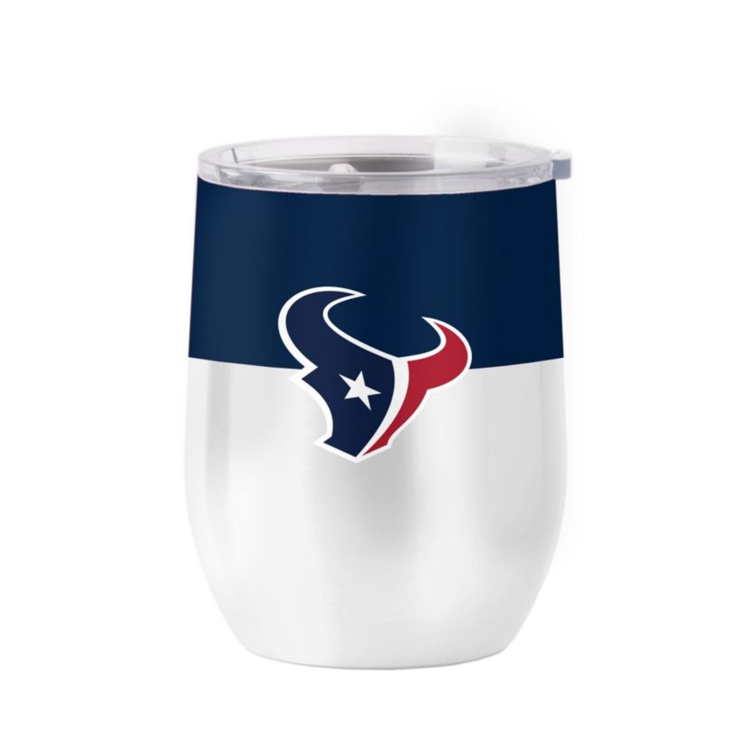 NFL Houston Texans Colorblock 16oz Stainless Curved Beverage